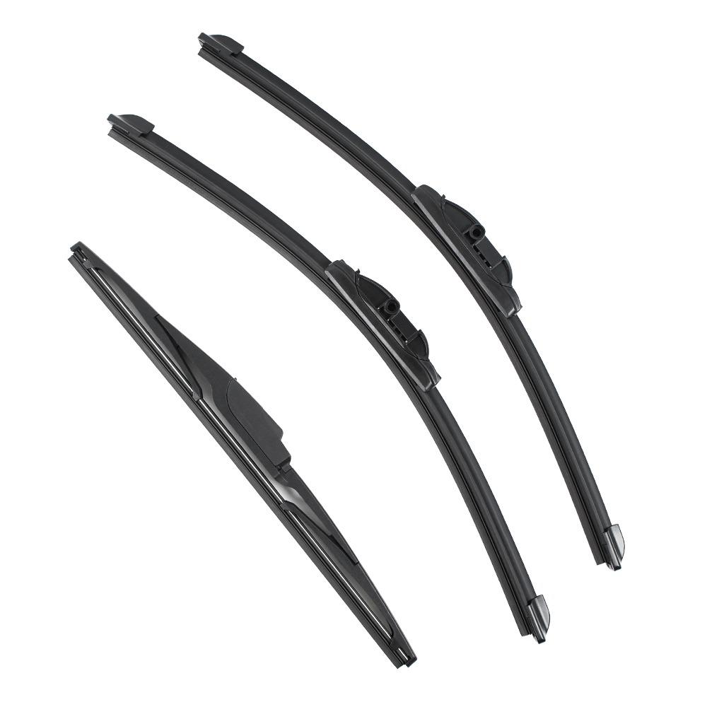 Ultimate Styling Exact Fit Front Wiper Blade Set For Peugeot 207CC Cabriolet (2006-2013) – 26" & 17"